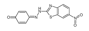 4-[(6-nitro-1,3-benzothiazol-2-yl)hydrazinylidene]cyclohexa-2,5-dien-1-one Structure