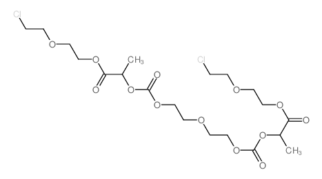 3,5,8,11,13-Pentaoxapentadecanedioicacid, 2,14-dimethyl-4,12-dioxo-, 1,15-bis[2-(2-chloroethoxy)ethyl] ester结构式