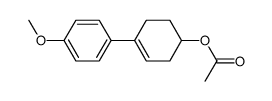 1-(4-methoxyphenyl)-4-acetoxycyclohex-1-ene Structure