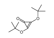 2,3-bis[(2-methylpropan-2-yl)oxy]cycloprop-2-en-1-one结构式