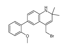 4-bromomethyl-6-(2-methoxybiphenyl)-2,2,-dimethyl-1,2-dihydroquinoline structure