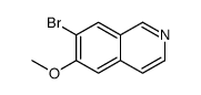 7-溴-6-甲氧基异喹啉结构式