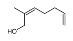(E)-2-甲基-2,6-庚二烯-1-醇结构式