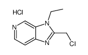 2-(氯甲基)-3-乙基-3H-咪唑并4,5-c吡啶盐酸盐结构式