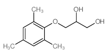 1,2-Propanediol,3-(2,4,6-trimethylphenoxy)- Structure