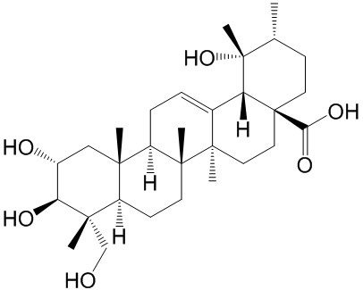 19 alpha-Hydroxyasiatic acid结构式