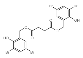 双(3,5-二溴水杨酸)琥珀酸酯结构式