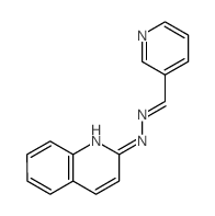 N-(pyridin-3-ylmethylideneamino)quinolin-2-amine Structure
