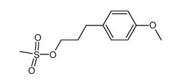 1-methanesulfonyloxy-3-(4-methoxyphenyl)propane结构式