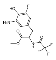 methyl 3-(3-amino-5-fluoro-4-hydroxyphenyl)-2-(2,2,2-trifluoroacetamido)propanoate结构式