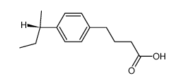 4-[4-(1-Methylpropyl)phenyl]butanoic acid Structure