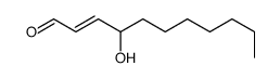 (E)-4-hydroxyundec-2-enal Structure