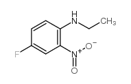 N-乙基-4-氟-2-硝基苯胺结构式