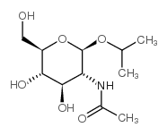 异丙基2-乙酰氨基-2-脱氧-b-D-吡喃葡萄糖苷结构式