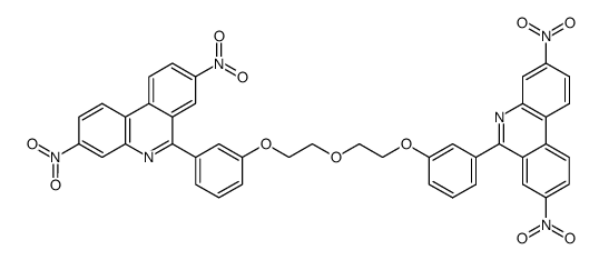 6,6'-(((oxybis(ethane-2,1-diyl))bis(oxy))bis(3,1-phenylene))bis(3,8-dinitrophenanthridine) Structure