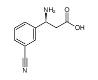 (S)-H-β-Phe(3-CN)-OH Structure