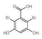 2,6-二溴-3,5-二羟基苯甲酸结构式
