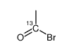 乙酰基溴-1-13C结构式