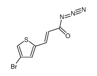 trans-3-(4-bromothiophen-2-yl)-acryloyl azide Structure