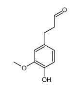 3-(4-hydroxy-3-methoxyphenyl) propionaldehyde Structure
