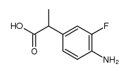 2-(4-amino-3-fluorophenyl)propionic acid Structure