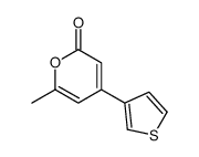 6-methyl-4-thiophen-3-ylpyran-2-one结构式