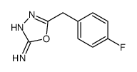 5-(4-氟苄基)-1,3,4-噁二唑-2-胺结构式