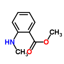 N-甲基邻氨基苯甲酸甲酯结构式