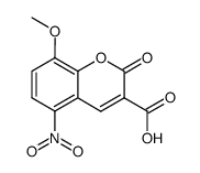 8-methoxy-5-nitro-2-oxo-2H-chromene-3-carboxylic acid结构式