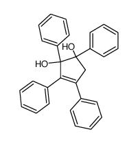 1,2,3,4-tetraphenyl-cyclopent-3-ene-1,2-diol结构式