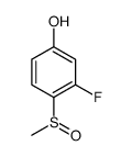 3-氟-4-(甲基亚磺酰基)苯酚结构式