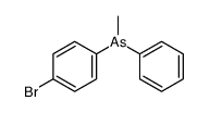 (4-bromo-phenyl)-methyl-phenyl-arsine Structure
