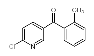 (6-氯吡啶-3-基)-邻甲苯-甲酮结构式