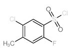 5-Chloro-2-fluoro-4-methylbenzenesulfonyl chloride Structure