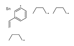 tributyl-(3-ethenylphenyl)stannane Structure
