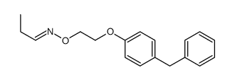 (E)-N-[2-(4-benzylphenoxy)ethoxy]propan-1-imine结构式