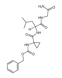 Benzyloxycarbonyl-1-aminocyclopropane-1-carboxy-leucyl-glycine Amide结构式