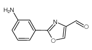 2-(3-氨基苯基)-噁唑-4-甲醛结构式