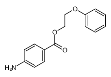 4-氨基苯甲酸-2-苯氧乙酯结构式