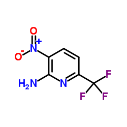 3-硝基-6-(三氟甲基)吡啶-2-胺结构式
