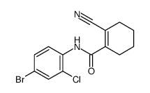 N-(4-bromo-2-chlorophenyl)-2-cyanocyclohexene-1-carboxamide Structure