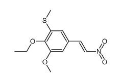 (2-ethoxy-3-methoxy-5-(2-nitrovinyl)phenyl)(methyl)sulfane结构式