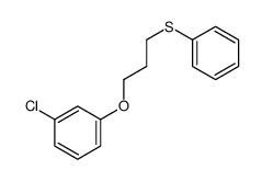1-chloro-3-(3-phenylsulfanylpropoxy)benzene结构式