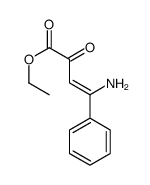 ethyl 4-amino-2-oxo-4-phenylbut-3-enoate结构式