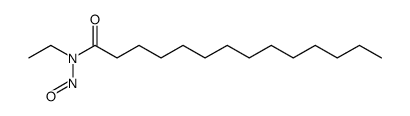 Tetradecanamide, N-ethyl-N-nitroso structure