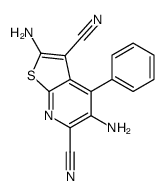 2,5-diamino-4-phenylthieno[2,3-b]pyridine-3,6-dicarbonitrile Structure