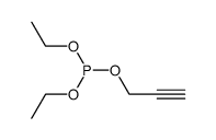 phosphorous acid diethyl ester prop-2-ynyl ester Structure