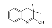 3,3-二甲基-3,4-二氢-1H-喹啉-2-酮结构式