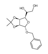 benzyl 2,3-O-isopropylidene-α-D-mannofuranoside结构式