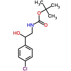 N-Boc-2-(4-chlorophenyl)-2-hydroxyethanamine结构式
